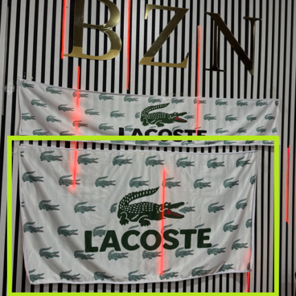 Lacoste Sırt Havlusu – Dijital Baskılı Araç Arka Koltuk Örtüsü