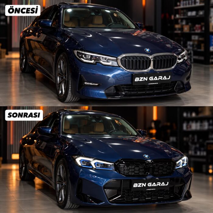 bmw g20 facelift dönüşüm öncesi ve sonrası